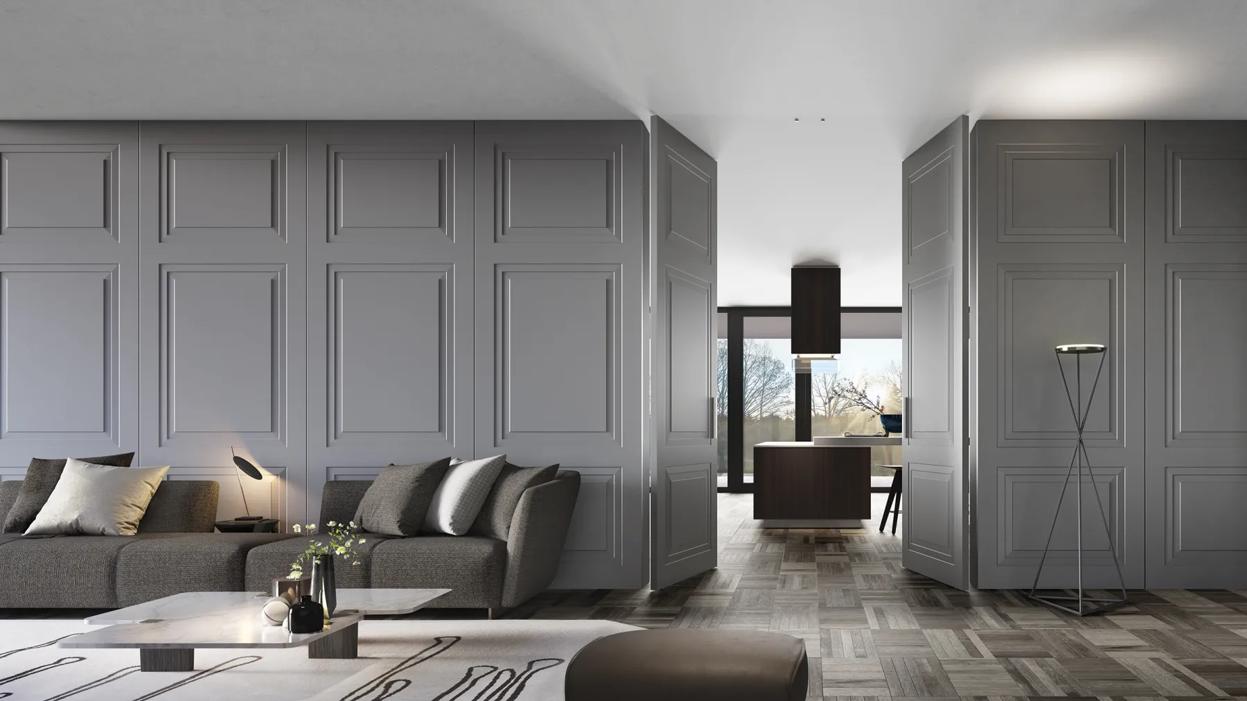 Frameless pivot doors