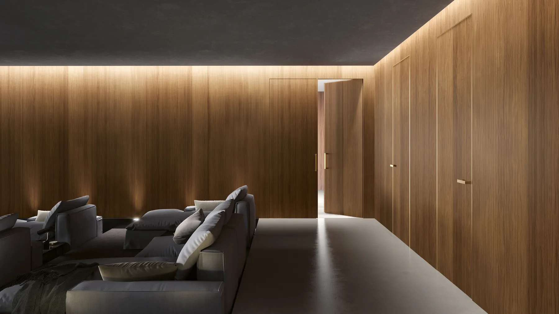 3D wood wall paneling