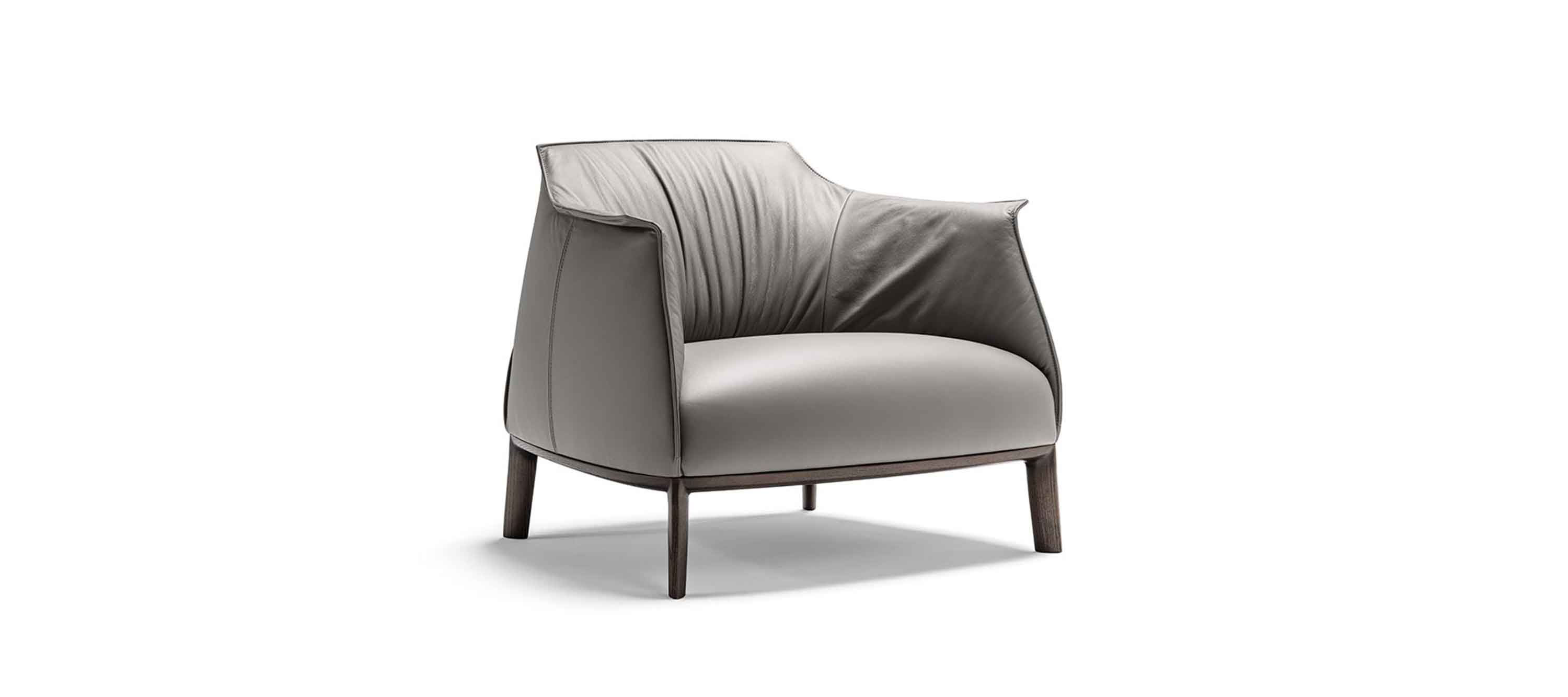 Archibald Large | Armchair with wood base