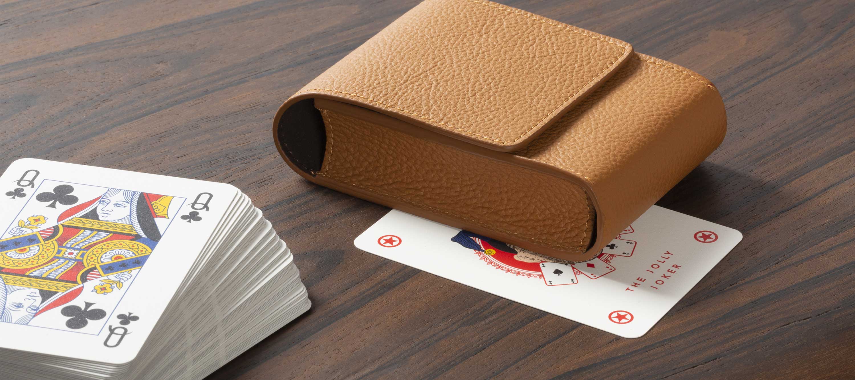 Games collection | Playing card leather pochette