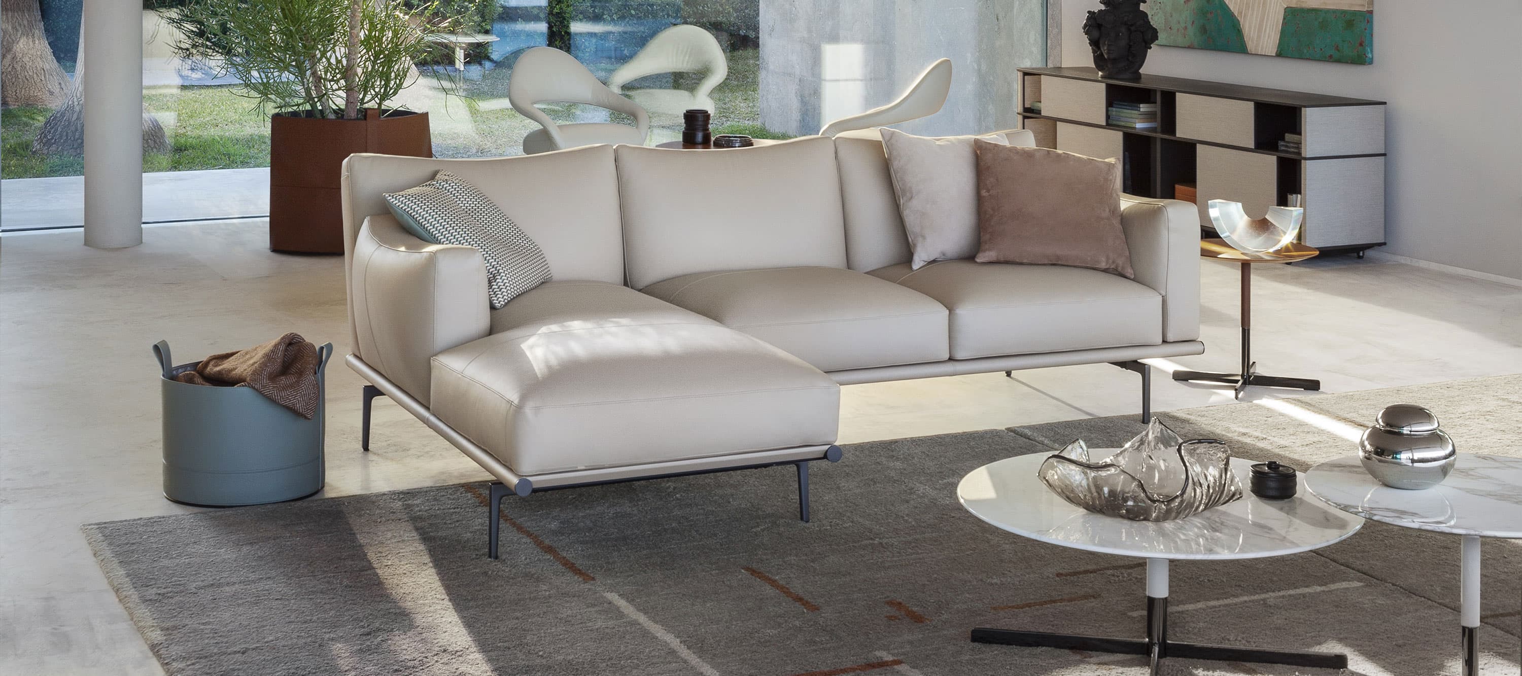 Gli Oggetti | Leather basket